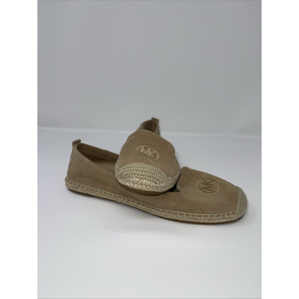 Michael Kors suede tan espedrilla flats slip on US 8 Spring Summer Shoe